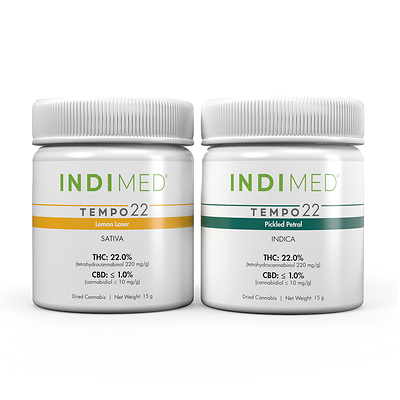 IndiMed TEMPO 22 Lemon Laser and Pickled Petrol (CNW Group/Aurora Cannabis Inc.)