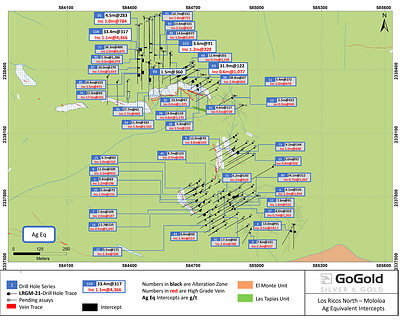 Figure 1: Mololoa Plan View (CNW Group/GoGold Resources Inc.)