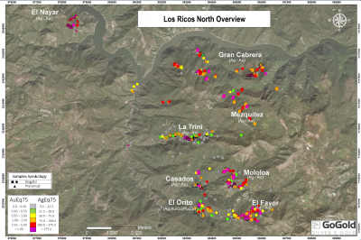 Figure 3: Los Ricos Overview (CNW Group/GoGold Resources Inc.)
