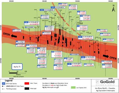 Figure 4: Drilling – Casados Deposit (CNW Group/GoGold Resources Inc.)