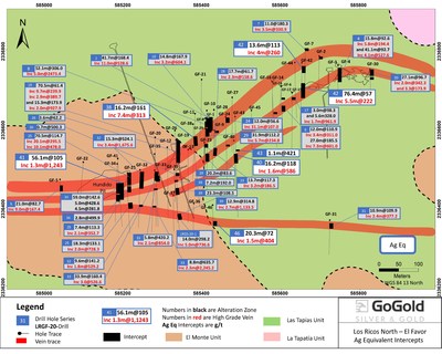 Figure 2: El Favor Drill Hole Locations (CNW Group/GoGold Resources Inc.)