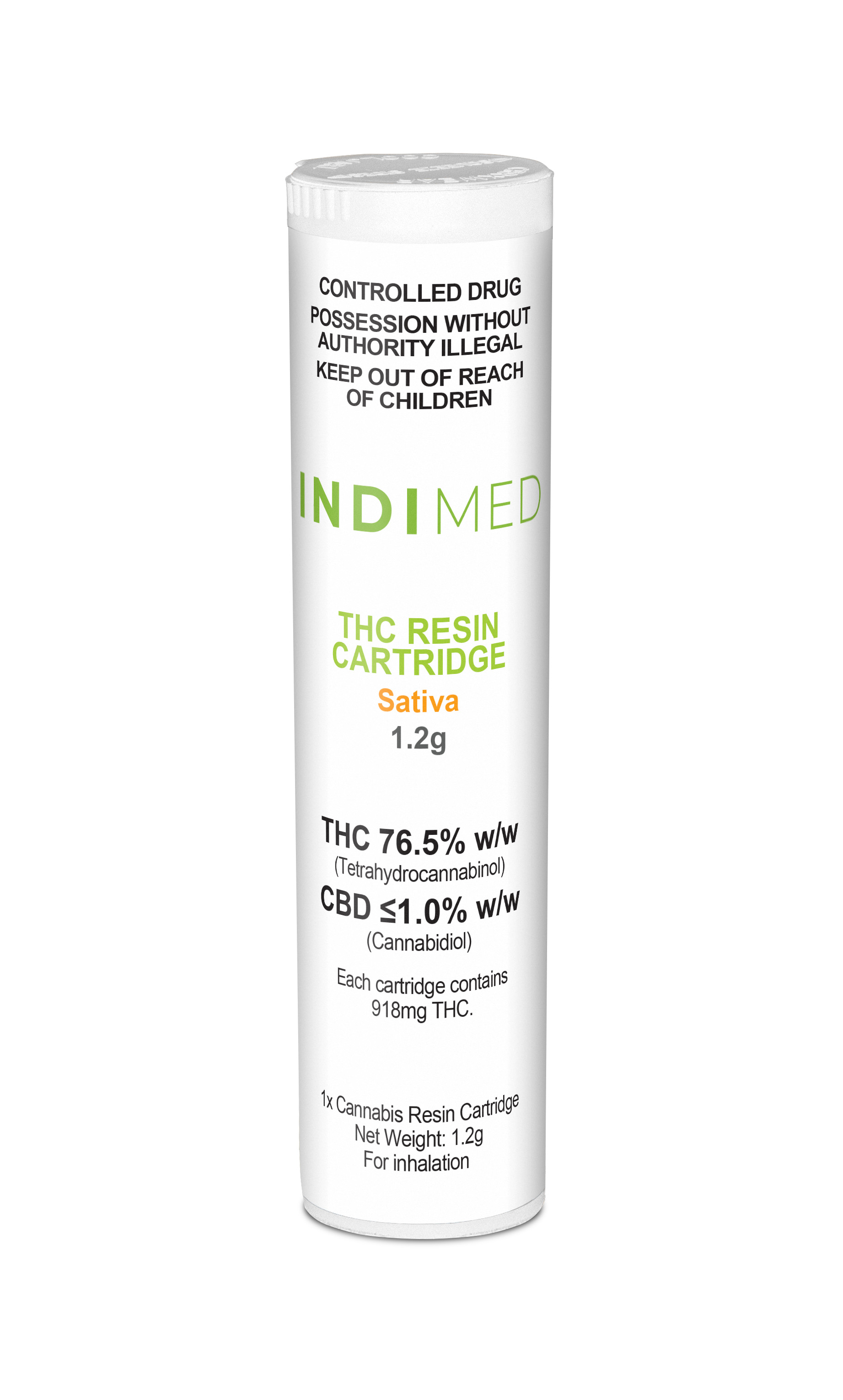 INDIMED - THC Resin Cartridge Sativa (CNW Group/Aurora Cannabis Inc.)