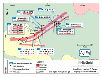 Figure 1: Plan View – El Favor (CNW Group/GoGold Resources Inc.)