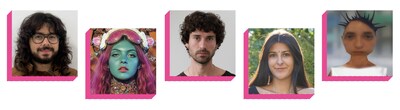 Image&nbsp;(left to right):&nbsp;Cadin Londono (photo: Mariana Chajon Oliveros), Eva Grant, Alex Gibson (photo: Jonah Bayley), Kahani Ploessl (photo: Zoe Mar), and Laura Caraballo. (CNW Group/EQ Bank)