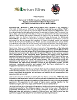 Denison & Ya’thi Néné Lands and Resources Announce Signing of the Nuhenéné Benefit Agreement with Three First Nations and Four Municipalities (CNW Group/Denison Mines Corp.)