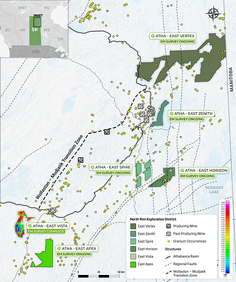Figure 2: Initial Survey Results Over East Vista (CNW Group/ATHA Energy Corp.)
