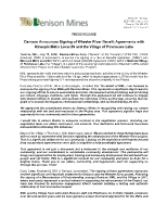 (CNW Group/Denison Mines Corp.)