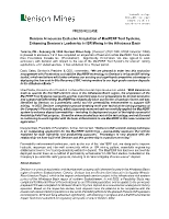 Denison Announces Exclusive Acquisition of MaxPERF Tool Systems, Enhancing Denison’s Leadership in ISR Mining in the Athabasca Basin (CNW Group/Denison Mines Corp.)