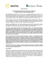 Orano Canada and Denison Announce JV Approval to Restart McClean Lake Mining Operations (CNW Group/Denison Mines Corp.)
