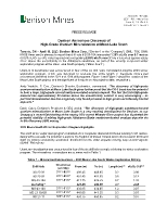 Denison Announces Discovery of High-Grade Uranium Mineralization at Moon Lake South (CNW Group/Denison Mines Corp.)