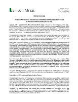 Denison Announces Successful Completion of Neutralization Phase of Phoenix ISR Feasibility Field Test (CNW Group/Denison Mines Corp.)