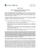 (CNW Group/Denison Mines Corp.)