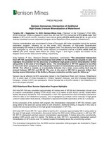 Download PDF Version of the release. (CNW Group/Denison Mines Corp.)