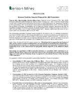 Denison Confirms Superior Proposal for UEX Corporation (CNW Group/Denison Mines Corp.)