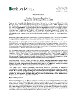 Denison Announces Execution of Agreements with Kineepik Métis Local #9 (CNW Group/Denison Mines Corp.)