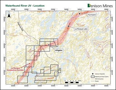 Figure 1 – Location – Waterfound River JV (CNW Group/Denison Mines Corp.)