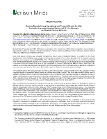 Denison Reports Strong Operational and Financial Results for 2021 Backed by Improving Uranium Market and $41.4 million gain on Physical Uranium Holdings (CNW Group/Denison Mines Corp.)