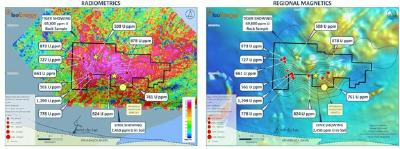 Figure 4 – Bulyea River Geochem and geophysical signature. (CNW Group/IsoEnergy Ltd.)