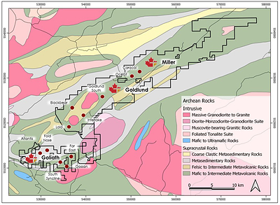 Figure 1:  Map of 2022 Exploration Program Targets (CNW Group/Treasury Metals Inc.)