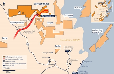Figure 4 – Larocque East Property Map (CNW Group/IsoEnergy Ltd.)