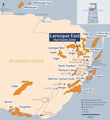 Figure 1 – IsoEnergy Athabasca Projects (CNW Group/IsoEnergy Ltd.)