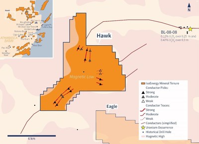 Figure 5 – Hawk Survey Results (CNW Group/IsoEnergy Ltd.)