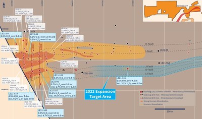 Figure 2 – Hurricane Zone Drill Hole Location Map (CNW Group/IsoEnergy Ltd.)