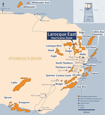 Figure 1 – IsoEnergy Athabasca Basin Projects (CNW Group/IsoEnergy Ltd.)