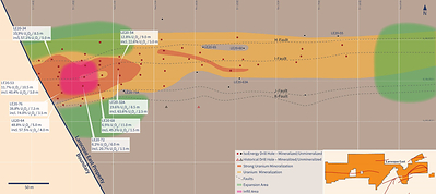 Figure 3 – Larocque East Expansion and Infill Drilling Areas (CNW Group/IsoEnergy Ltd.)