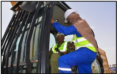 Figure 3: Mines Minister in Rock Breaker (CNW Group/Global Atomic Corporation)
