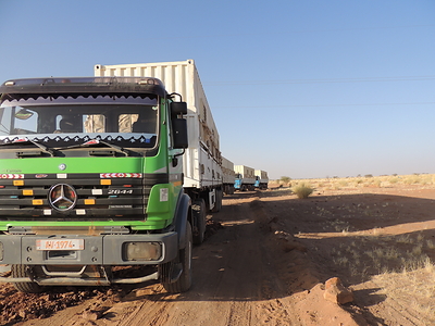 Figure 3 - New Housing Units arriving at Dasa Mine Camp (CNW Group/Global Atomic Corporation)