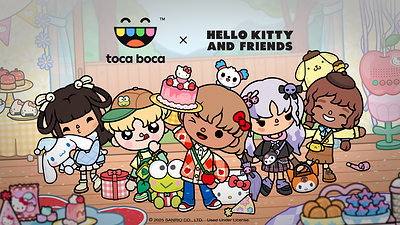 The kawaii crew is back and bigger than ever! Toca Boca is launching its second in-game collaboration with Sanrio, bringing beloved characters to Toca Boca World in an exciting new way. (CNW Group/Spin Master Corp.)