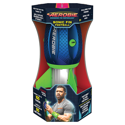 Spin Master Teams Up with NFL-Star Quarterback Russell Wilson To Launch the New Aerobie® Sonic Fin™ Football (CNW Group/Spin Master)