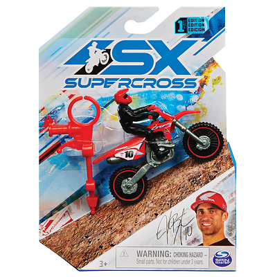 Spin Master's 1:24 Diecast Supercross Bike with Rider (CNW Group/Spin Master)