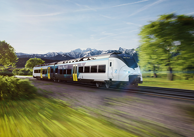 Mireo Plus H fuel cell-powered passenger train (CNW Group/Ballard Power Systems Inc.)