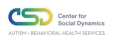 Center for Social Dynamics Autism and Behavioral Health Services Full Logo Color with Grey Text