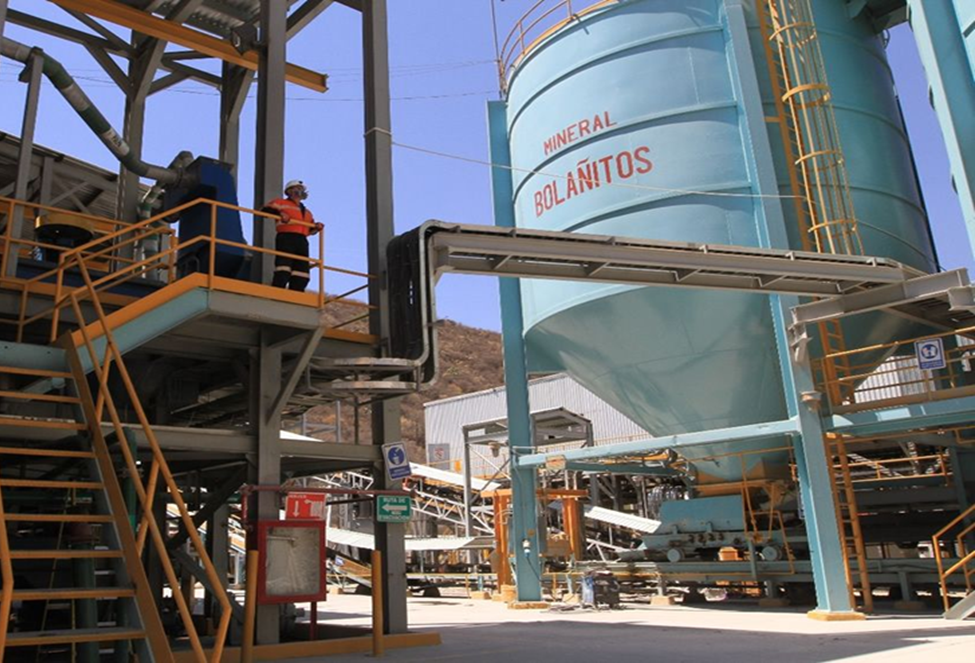 Figure 2: Bolanitos processing facility - 1,600 tonnes per day standard flotation plant.