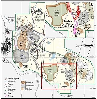 Figure 2 – Sekekoto West, Sadiola, Mali (CNW Group/Allied Gold Corporation)