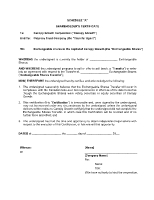 Schedule “A” - Shareholder’s Certificate (CNW Group/Canopy Growth Corporation)