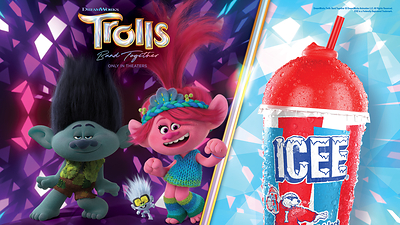 The ICEE Company® announced a partnership with the newest chapter of DreamWorks Animation’s blockbuster musical franchise, Trolls Band Together.