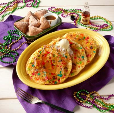 To celebrate the expansion of The Pancake Kitchen by Cracker Barrel, the brand is offering guests a limited-time special offer: Beginning Feb. 26, while supplies last, those who spend $20 on pancakes can enjoy Cracker Barrel’s take on a Mardi Gras classic by receiving a FREE order of Biscuit Beignets* – buttermilk biscuit dough, deep-fried then tossed in cinnamon sugar and served with butter pecan sauce for dipping. To order, visit DoorDash or Uber Eats.