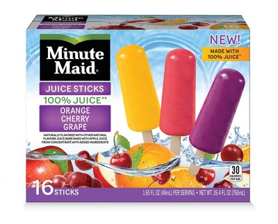 Original Juice Sticks in Orange, Cherry and Grape flavors
