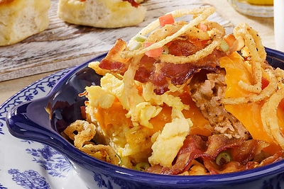 For guests looking for a hearty start to their day, the Bacon n' Egg Hashbrown Casserole is now available at Cracker Barrel. www.crackerbarrel.com