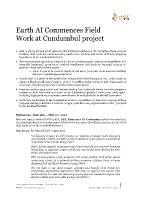 Earth AI fieldwork underway at the Cundumbul porphyry project: full press release with figures (CNW Group/Kincora Copper Limited)