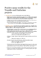 Positive assay results for the Trundle and Fairholme projects - Full press release (CNW Group/Kincora Copper Limited)