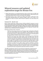 Mineral resource and updated exploration target for Bronze Fox (CNW Group/Kincora Copper Limited)