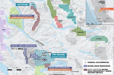 "NICKEL ROCK PROVIDES AN UPDATE ON ITS NICKEL PROPERTIES IN BRITISH COLUMBIA"