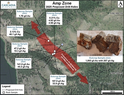 Amp Zone 2025 (CNW Group/Cascadia Minerals Ltd.)