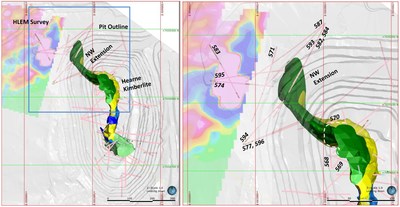 Hearn Northwest Extension - Plan View (CNW Group/Mountain Province Diamonds Inc.)