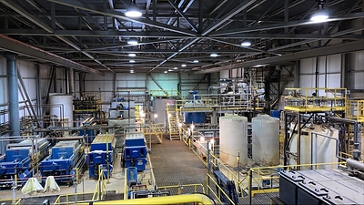 Current refinery configuration, to be used for large-scale battery recycling demonstration (CNW Group/Electra Battery Materials Corporation)